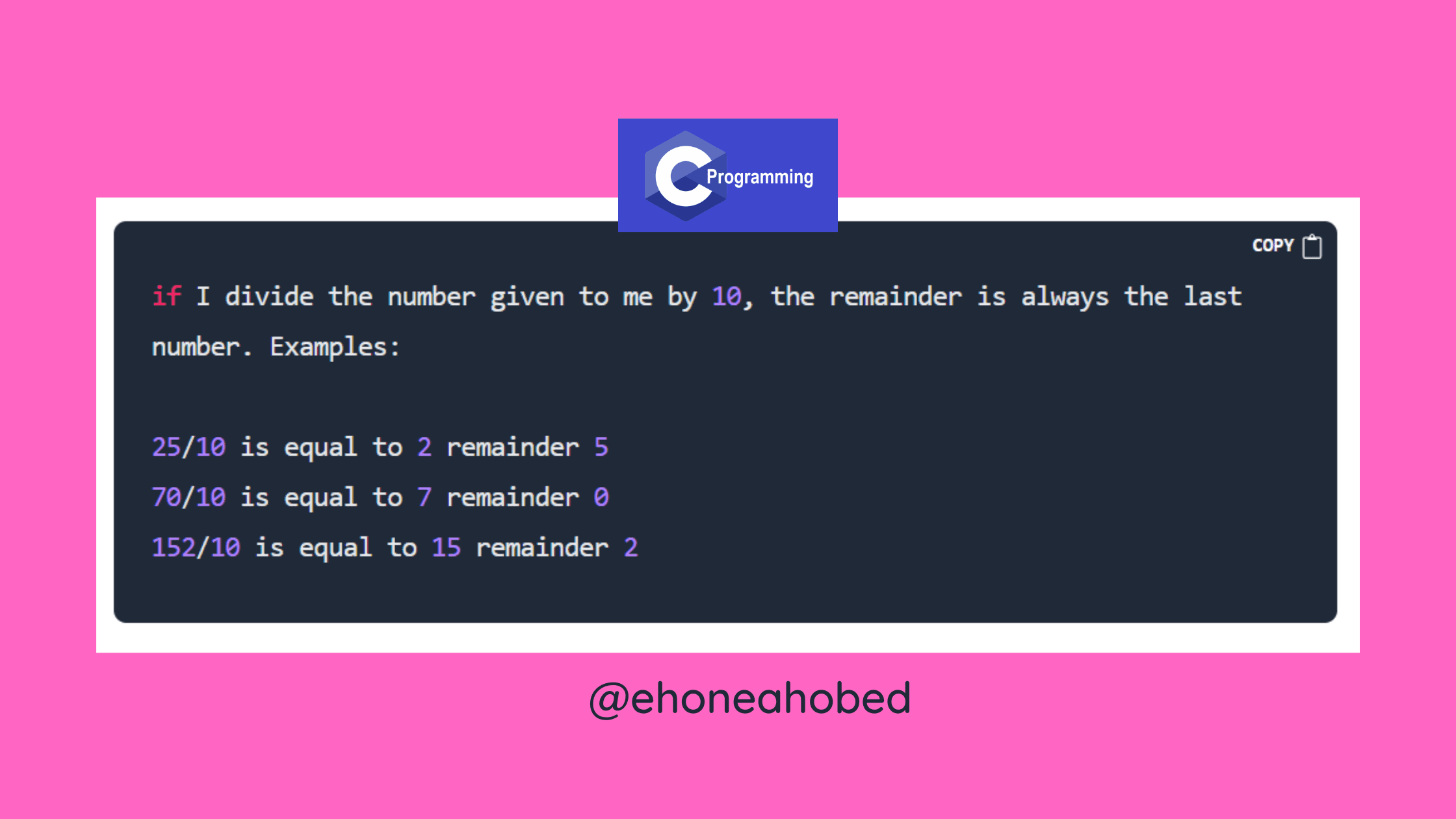 Write a C program that prints the last digit of the number stored in a variable